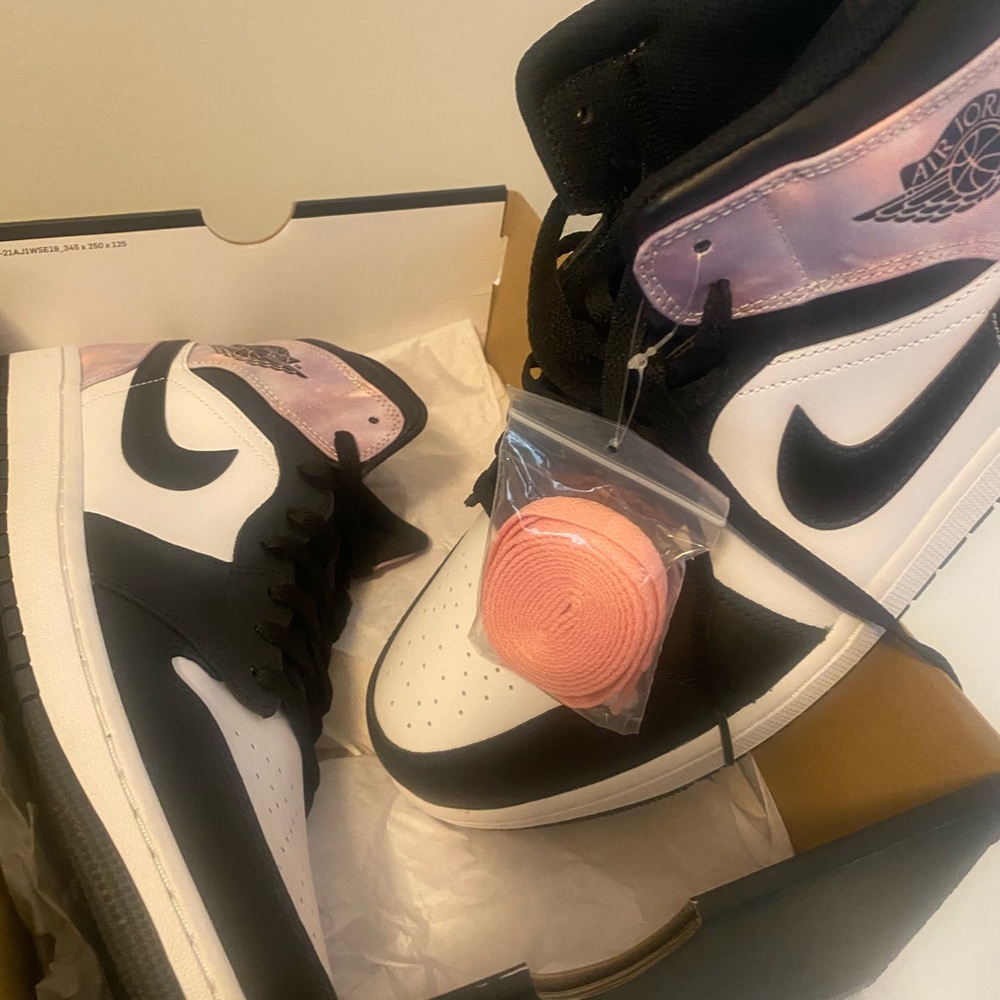 Nike Air Jordan Black and White Sneakers - Picture 7 of 8